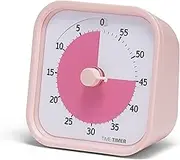 TIME TIMER Home MOD - 60-Minute Visual Timer for Children - Homeschool Supplies Study Tool, Timer for Children's Desk, Office Desk and Meetings with Silent Operation (Peony Pink), 9 x 5 x 9 cm