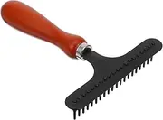 PERSELOSO Large Dog Hair Removal Brush Pet Dematting Comb for Short Haired Dogs Detangler Grooming Tool to Minimize Shedding Easy to Clean for Retrievers