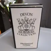 Vintage Wedgwood 24% Lead Crystal Bud Flower Vase Devon Optic Collection NOS