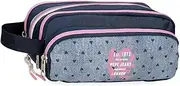 [Pepe Jeans] Noni Denim Pencil case with Organizer Multicolor 22x10x11cm Polyester by Joumma Bags by Joumma Bags, Multicoloured, Pencil Case with Organizer, Multicoloured, Pencil Case with Organizer