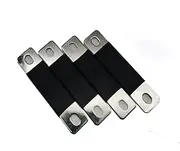 Cooper Bus Bars Connector with 304 M6 flange nut Nickel Plate Pitch Row Lifepo4 Cell Lithium battery Busbar (8, Pitch Row 1.37in)