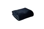 Hotel Living Super Soft Coral Fleece Blanket Single Navy