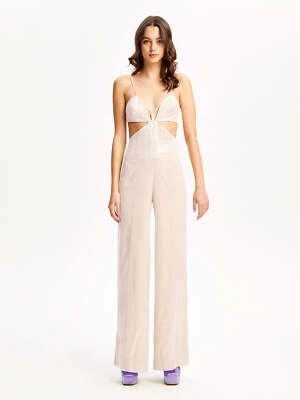 BNWT ALICE MCCALL CHAI LATTE NIGHT SKY JUMPSUIT - SIZE 6 AU/2 US (RRP $549)