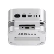 Mac mini M4/M4 Pro Stand Hub with 40Gbps USB4 NVMe SSD Enclosure, USB-C Host,...