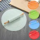 1 Set Non-stick Dough Rotary Handle Silicone Baking Rolling Pin + Kneading Mat