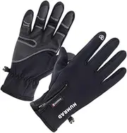 [VALICLUD] 1 Pair Men's Gloves Outdoor Riding Gloves Winter Gloves Mountain Bike Gloves Work Gloves Black Gloves Cycling Gloves Working Gloves for Men Water Polar Fleece Man