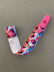 Baby Dummy Clips Pacifier Chain Soother Holder Strap Disney Minnie Mouse