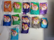 SET OF 12 1998 MCDONALDS TY TEENIE BEANIE BABIES BABY TOY PLUSH SEALED RARE
