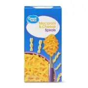 "Great Value Spirals Macaroni & Cheese, 5.5 oz – Shelf Stable Packaged Meal"