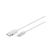 Goobay USB-A to Lightning Cable 1m for iPhone/iPad/iPod/AirPod - White