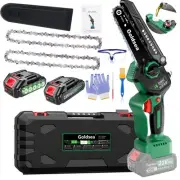 Cordless Mini Chainsaw 6 Inch, Small Electric Chain Saws with 2 pack 2000mAh ...
