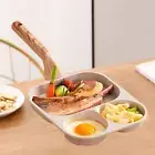 3 Cup Egg Frying Pan Nonstick Pan Omelet Pan Divided Grill Frying Pan Mini