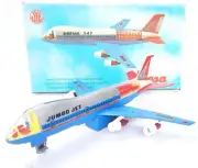 Jyesa Spain BOEING 747 JUMBO JET PLANE Battery Operated Plastic Toy 45cm MIB`76!