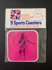 Commonwealth games 1974 British , 9 sports coasters in pack