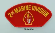 2nd MARINE DIVISION - USMC Iron on Patch HAT JACKET OR VEST P361
