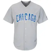 MLB Baseball Jersey Chicago Cubs Grey Road cool base Majestic Jersey