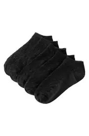 Stems 5-Pack Ankle Socks in Black at Nordstrom One Size