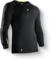 [Storelli] BodyShield Goalkeeper Light Matchday 3/4 Undershirt, Compression Shirt, Sports Accessories, Goalie Shirt, Turf Protection, Lightweight, UV Resistant, Sweat Wicking, Men