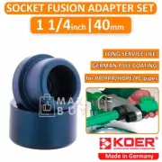 Socket Fusion Welding Adapter Set for Plastic Pipe PP/PPR/PE/HDPE 1 1/4in (40mm)
