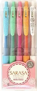 Zebra Sarasa Clip 0.5mm Ballpoint Pen, 5 Color Set (JJ15-5C-MK)
