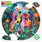 eeBoo 500 Pc Round Puzzle – Moon Dance Kids Toy Family Puzzle 04360