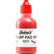 Deskmate Stamp Pad Refill Ink Bottle 30mL Red