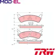 BRAKE PAD SET DISC BRAKE GDB1238 FOR JEEP GRAND/CHEROKEE Y/ELF 5.2L 8cyl 4.0L
