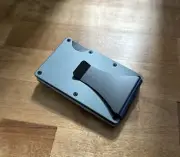 RFID Blocking Wallet with Cash Clip - Gun Metal Silver