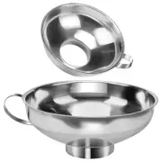 2 PCS Canning Funnel Set - Wide & Regular Jars, Stainless Steel, Wide Mouth, ...