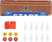 Toyvian Tabletop Bowling Game Set Mini Bowling Game Toys Includes 10 Bowling Pins 6 Balls and Desk Mat for Kids Adults Birthday Supplies Fun Indoor Activities