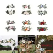 2x Wedding Arch Flowers Rustic Floral Backdrop for Engagement Home Reception