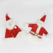 Christmas Sequin Sweater Wine Bottle Cover Coat Hat Wine Bottle Gift Bag Decor