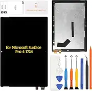Original for Microsoft Surface Pro 4 1724 12.3" (2736x1824) Black LCD Screen Replacement Display Touch Digitizer Assembly Replacement with Repair Tools