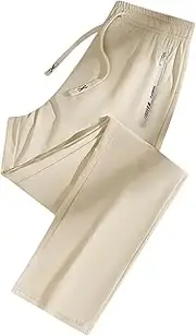 [WAJCSHFS] Pants for Women Casual Stretch Quick Drying Pants Travel Hiking Summer Pants Unisex Lightweight Pants, Zb-beige