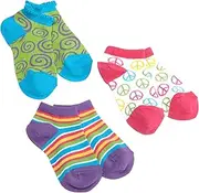 [Jefferies Socks] Little Girls' Triple Treat Hip (Pack of 3) - Green