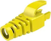 50pcs Yellow RJ45 CAT6 CAT6E CAT5 CAT5E Ethernet Network Cable Strain Relief Boots Cable Connector Plug Cover