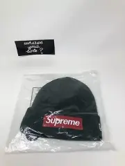 Supreme New Era Box Logo Beanie Hat Cap Dark Pine Green New DS FW22