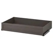 KOMPLEMENT drawer with framed front, dark grey, 100x58 cm