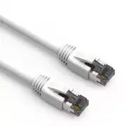 7Ft CAT8 S/FTP Ethernet Network Cable White 24AWG