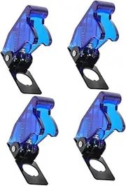LIGHTAOTAO 4pcs Transparent Car Toggle Switch Cover Durable Plastic Protective Parts for Automotive Replacement Switch Guard for Cars Trucks and Vehicles