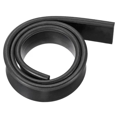 Window Glass Shower Doors Replacement Squeegee Rubber 17.72 Inch Black