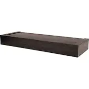 HIGH & MIGHTY 515603 Modern 18" Floating Shelf Holds up to 15lbs, Easy Tool-Free