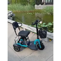 在飛比找蝦皮購物優惠-小臻電動車折疊電動三輪車單人代步車殘疾人家用小型輕便三輪鋰電