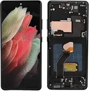 for S21 Ultra 5G Screen Replacement Kit, 6.8 Inch S22 LCD Screen Replacement LCD Display Touch Screen Digitizer for SM G998B, With Fingerprint Sensor, Center Frame