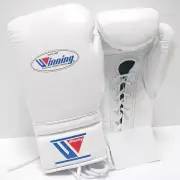 Winning Boxing Gloves 12oz White MS-400 Lace-up type from Japan NEW In Stock