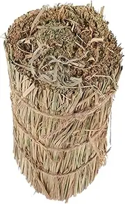 JOINPAYA Small Straw Block Decorative Stool Rustic Home Decor for Weddings Natural Backdrop Autumn Height