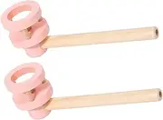 2pcs Birthday Party Favor Cough Floating Balls Toy Blowing Toys for Balance Blow Ball Toys Floating Blow Ball Balance Taste Game Console Parent-child Wood