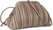 [GLITZALL] Clutch Purse and Dumpling Bag for Women,Designer Cloud Handbag and Ruched Bag with Detachable Shoulder Strap