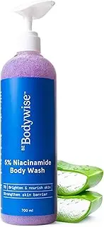 Be Bodywise 5% Niacinamide Brightening Body Wash 700ml | Hydrates & Deep Cleanses Skin | For Glowing & Hydrated Skin | With Aloe vera, Vitamin B3 & E | For All Skin Types