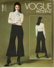Vogue V1640 Misses 14 to 22 Flared Pants Uncut Sewing Pattern